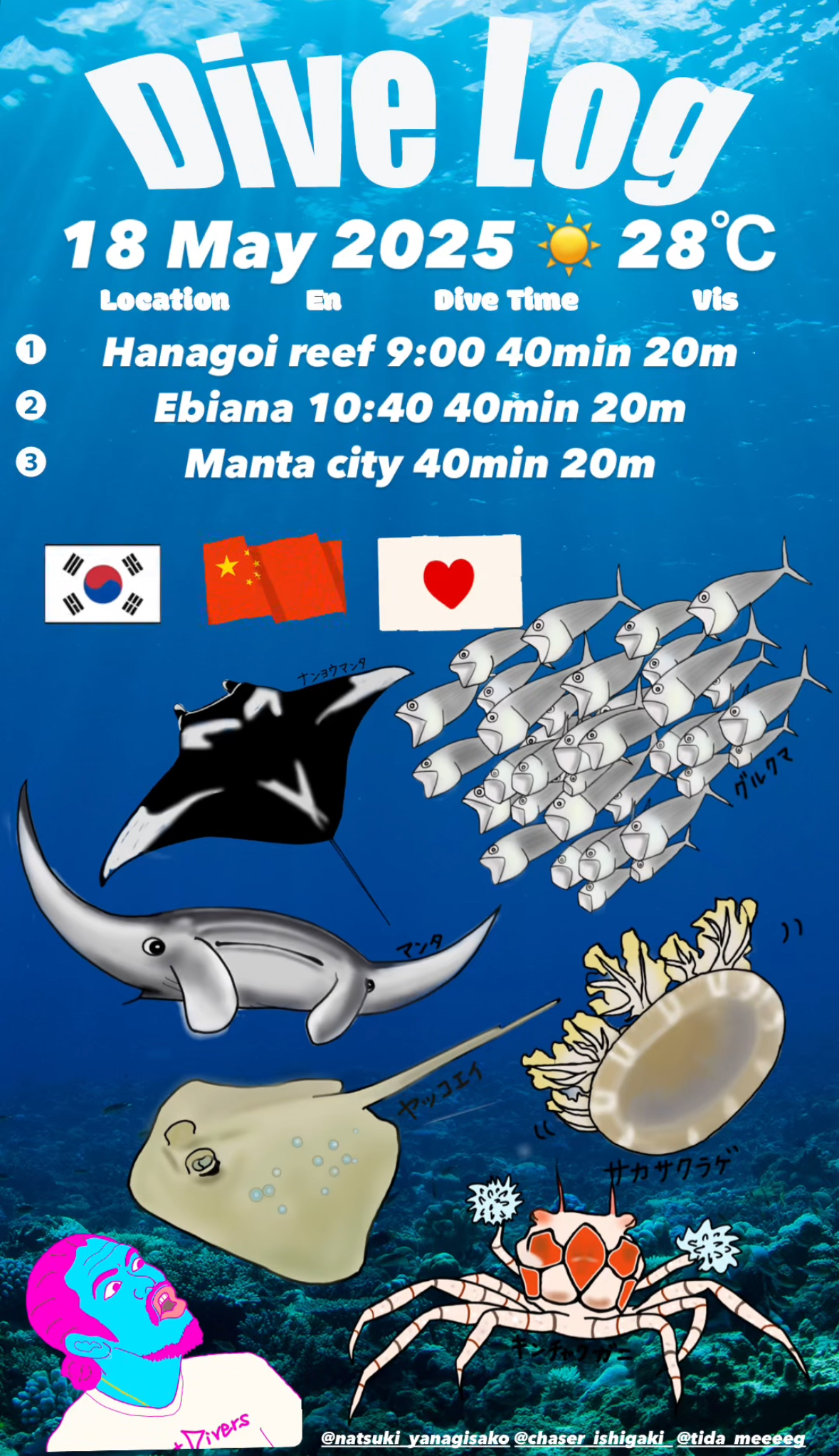 18 May 2025 Fun Diving & Intro Diving 🇰🇷🇯🇵🇨🇳