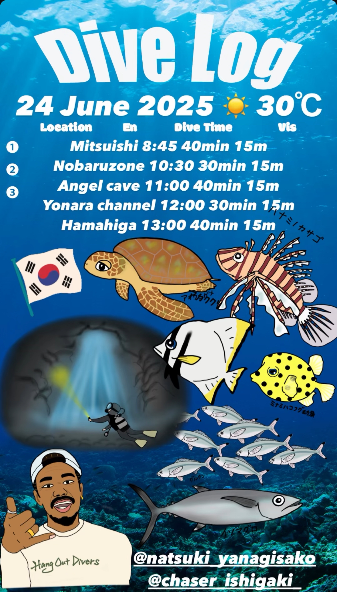 24 June 2025 Fun Diving & Drift diving 🇰🇷🇯🇵