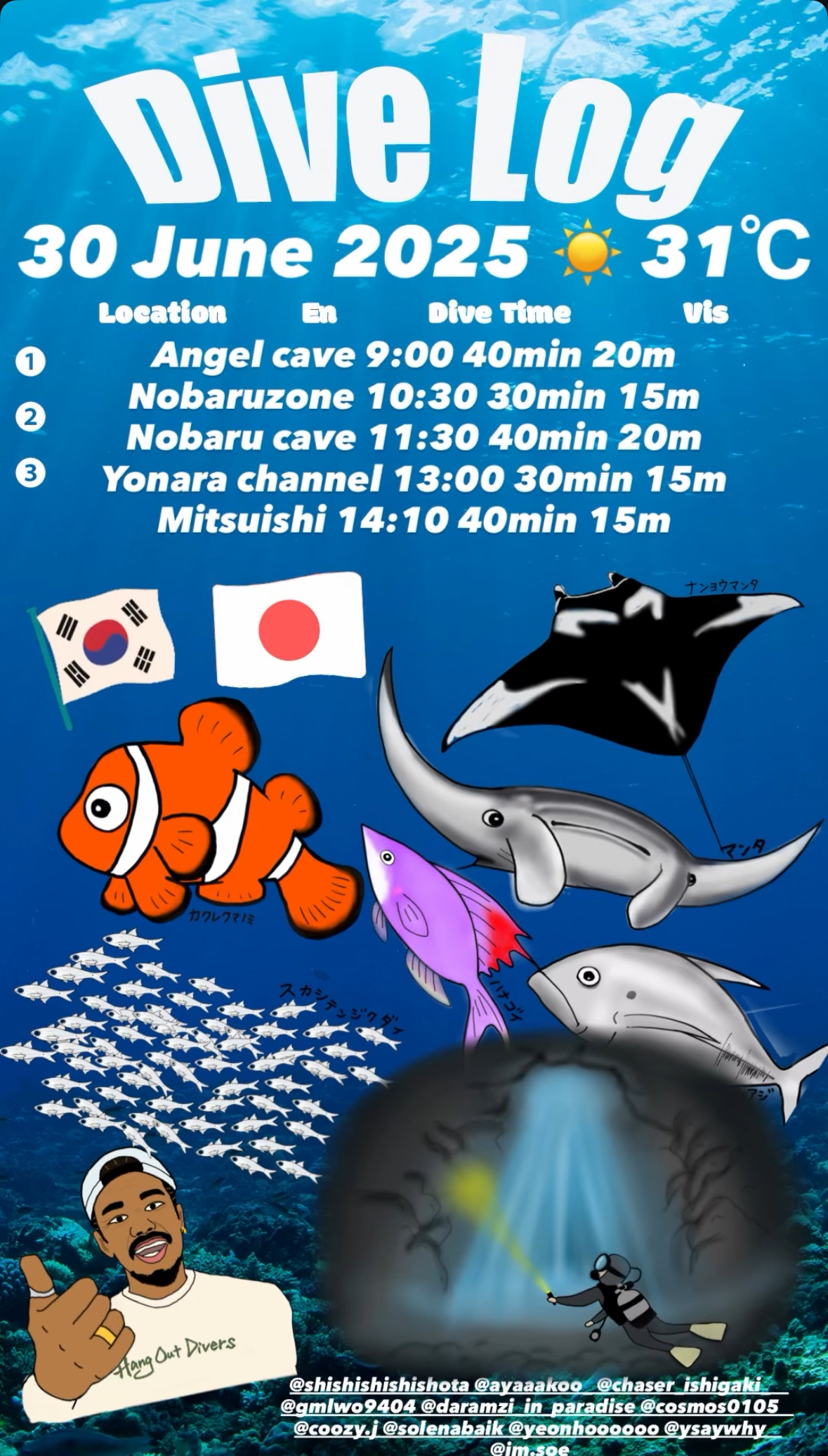 30 June 2025 Fun Diving🇰🇷🇯🇵