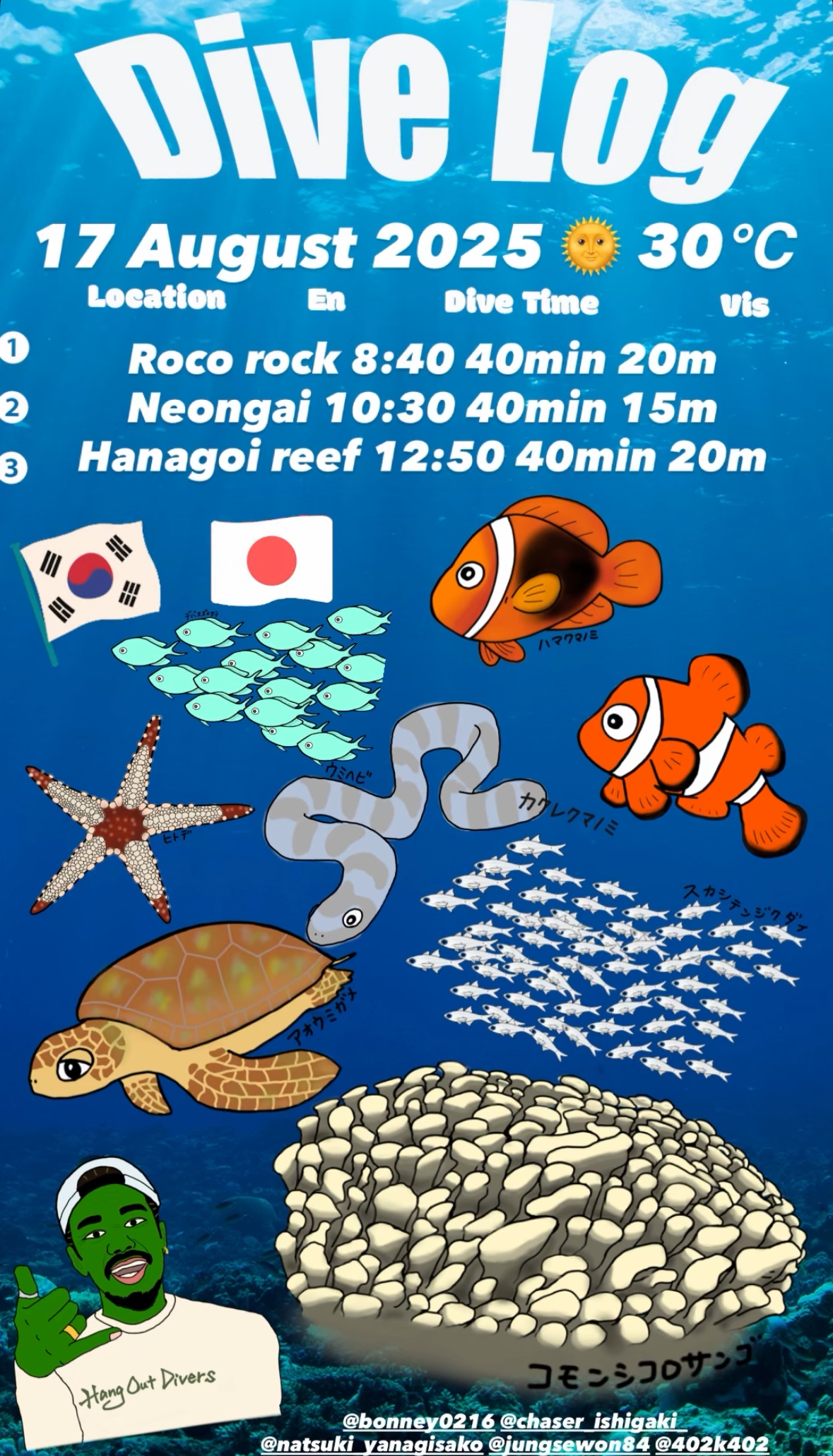 17 August 2025 Fun Diving & Intro Diving  🇰🇷🇯🇵
