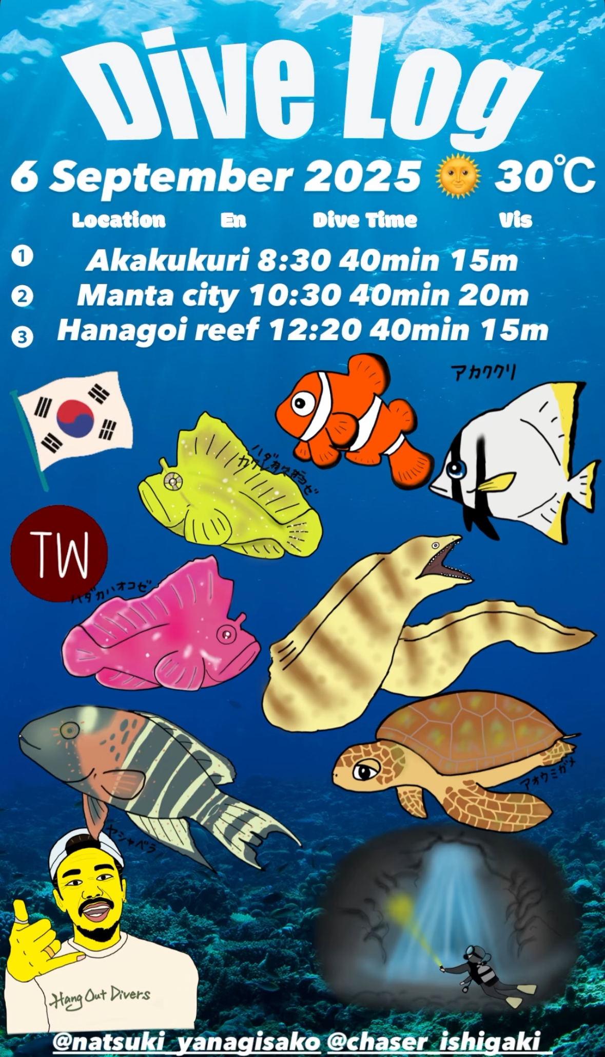 6 September 2025 Fun Diving  🇰🇷🇹🇼