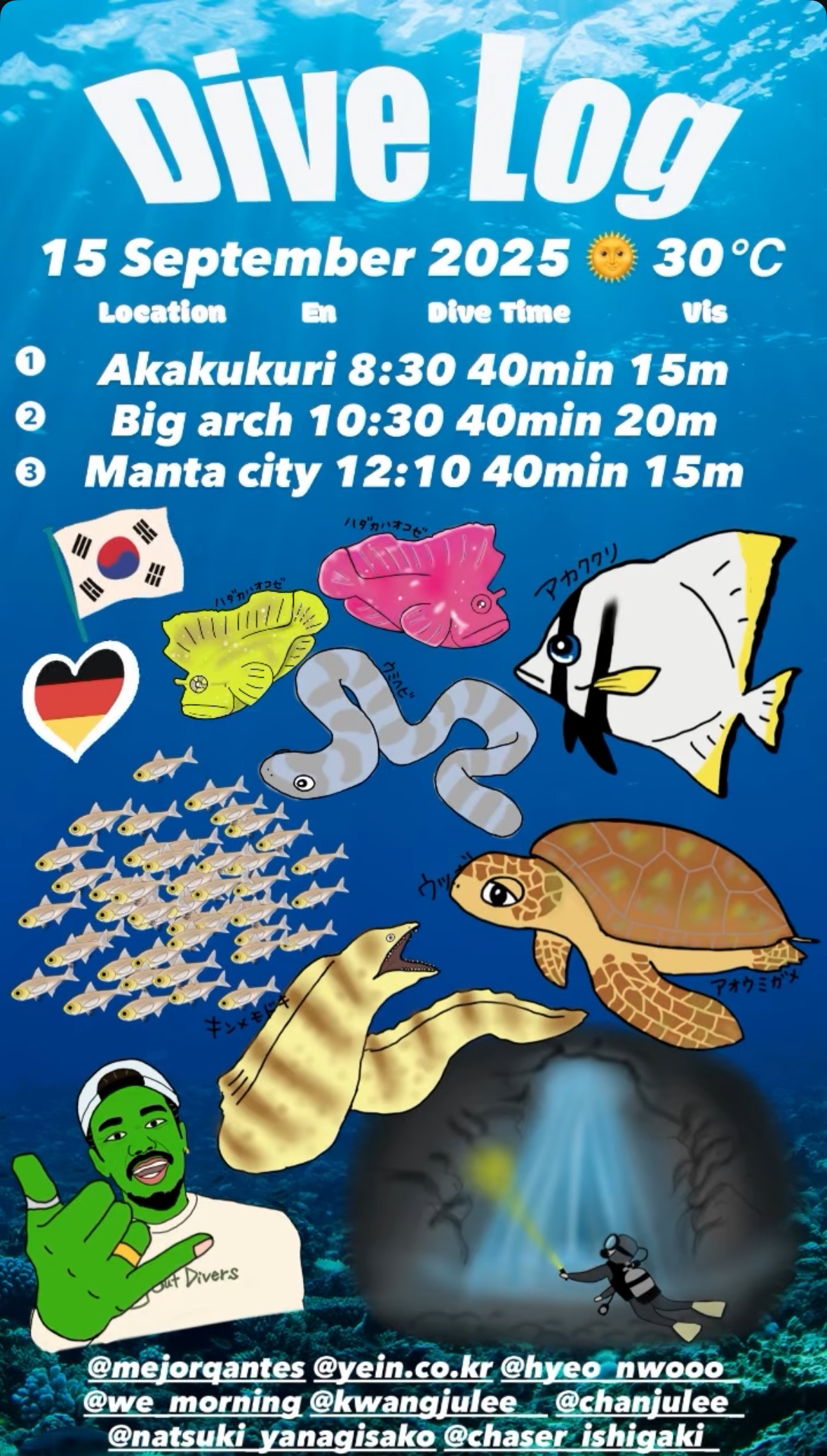 15 September 2025  Fun Diving  🇰🇷🇩🇪