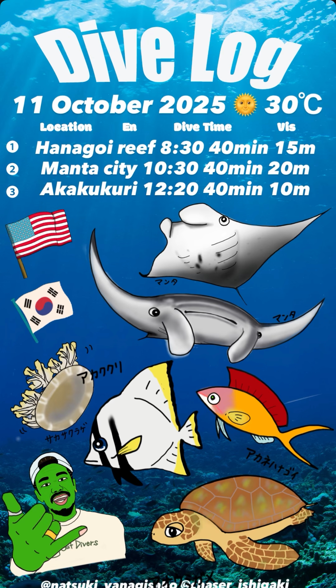 11 October 2025  Fun Diving  🇰🇷🇺🇸