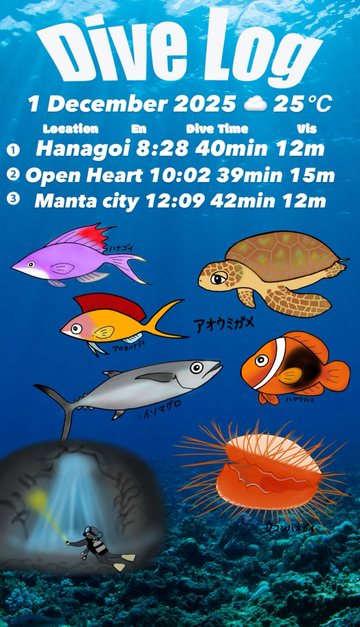 1 December 2025 Fun Diving