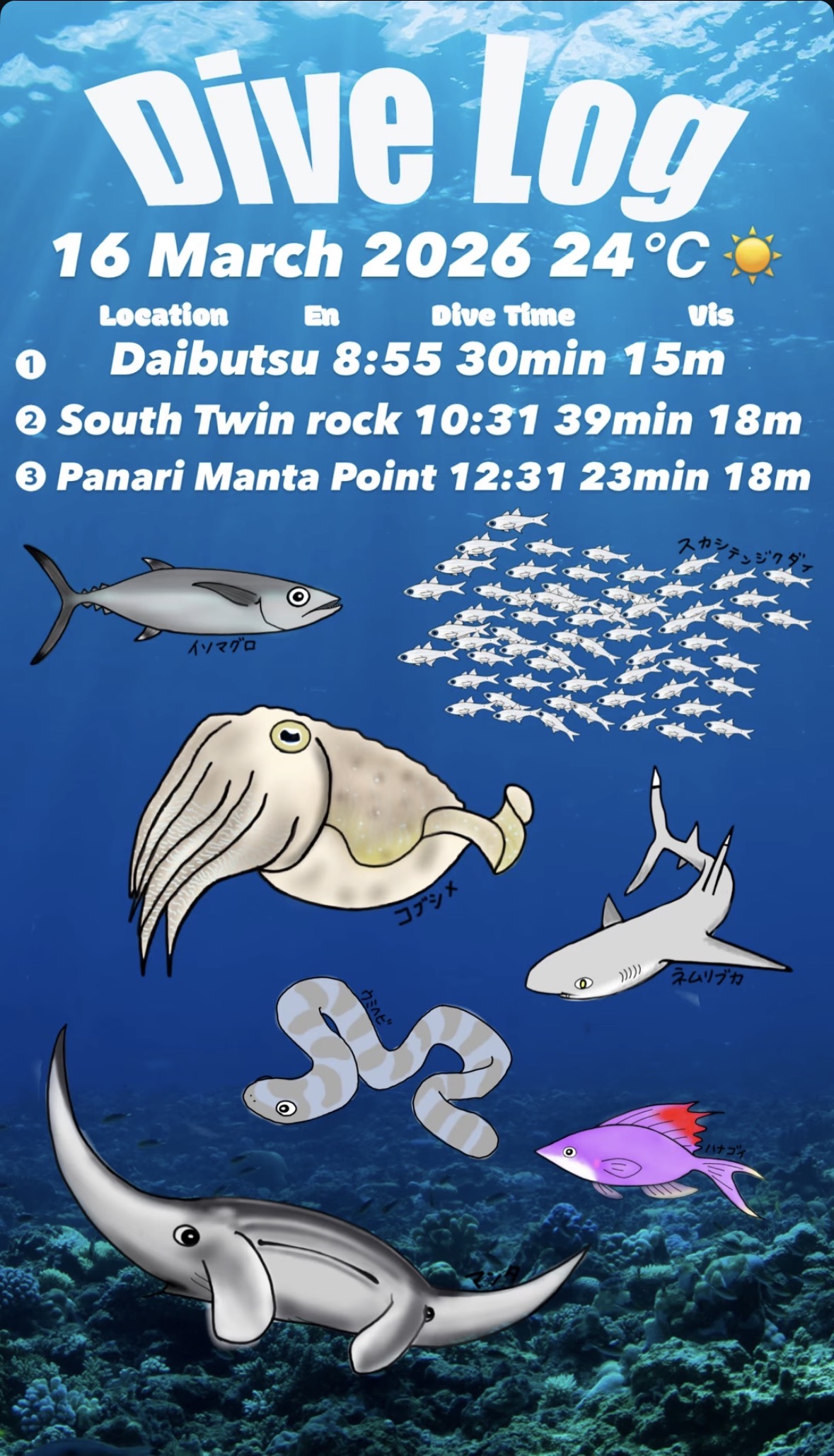 16 March 2026 Fun Diving