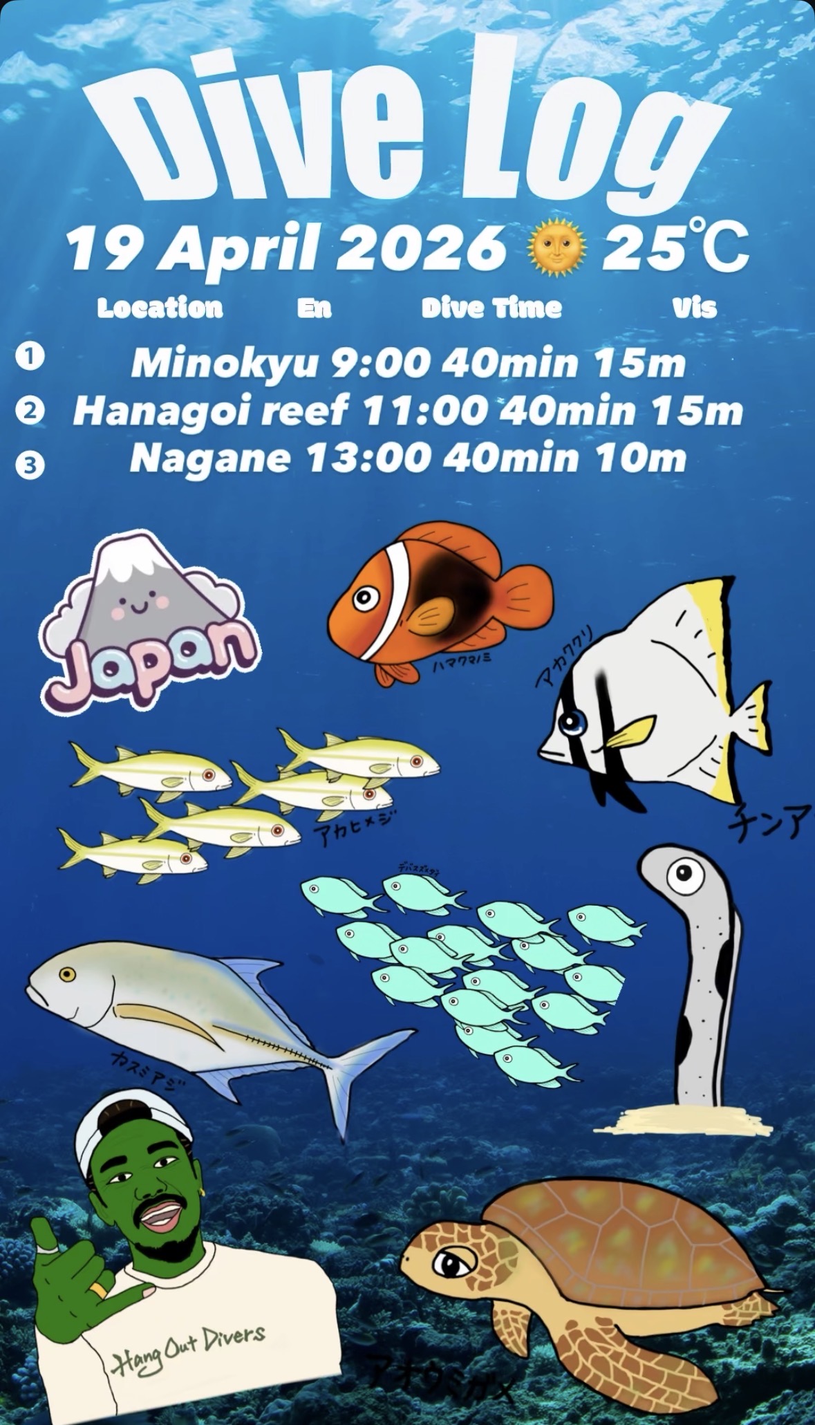 19 April 2026 Fun Diving 🇯🇵