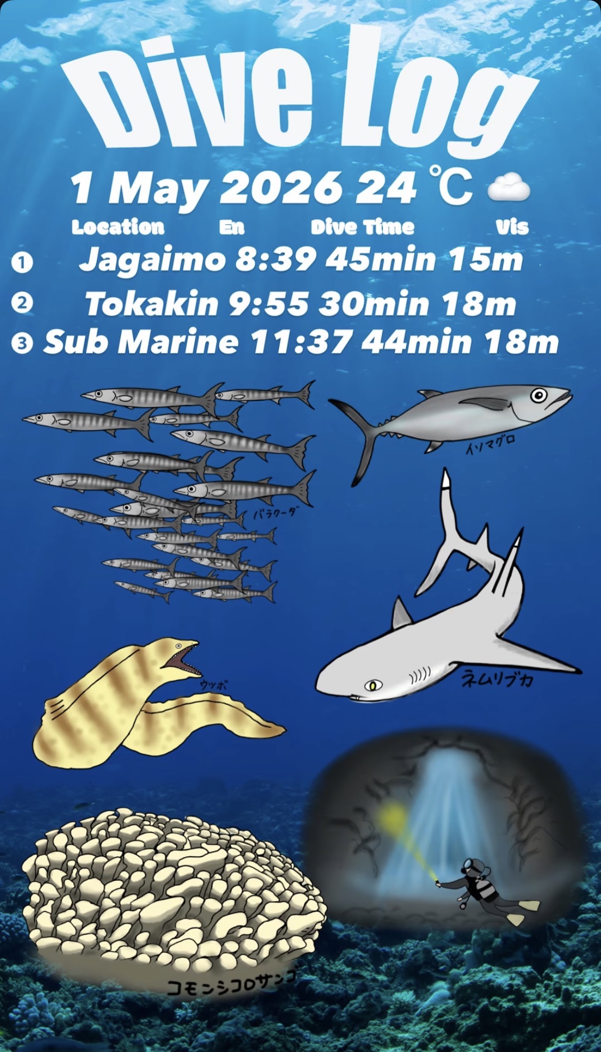 1 May 2026 Fun Diving 🇯🇵