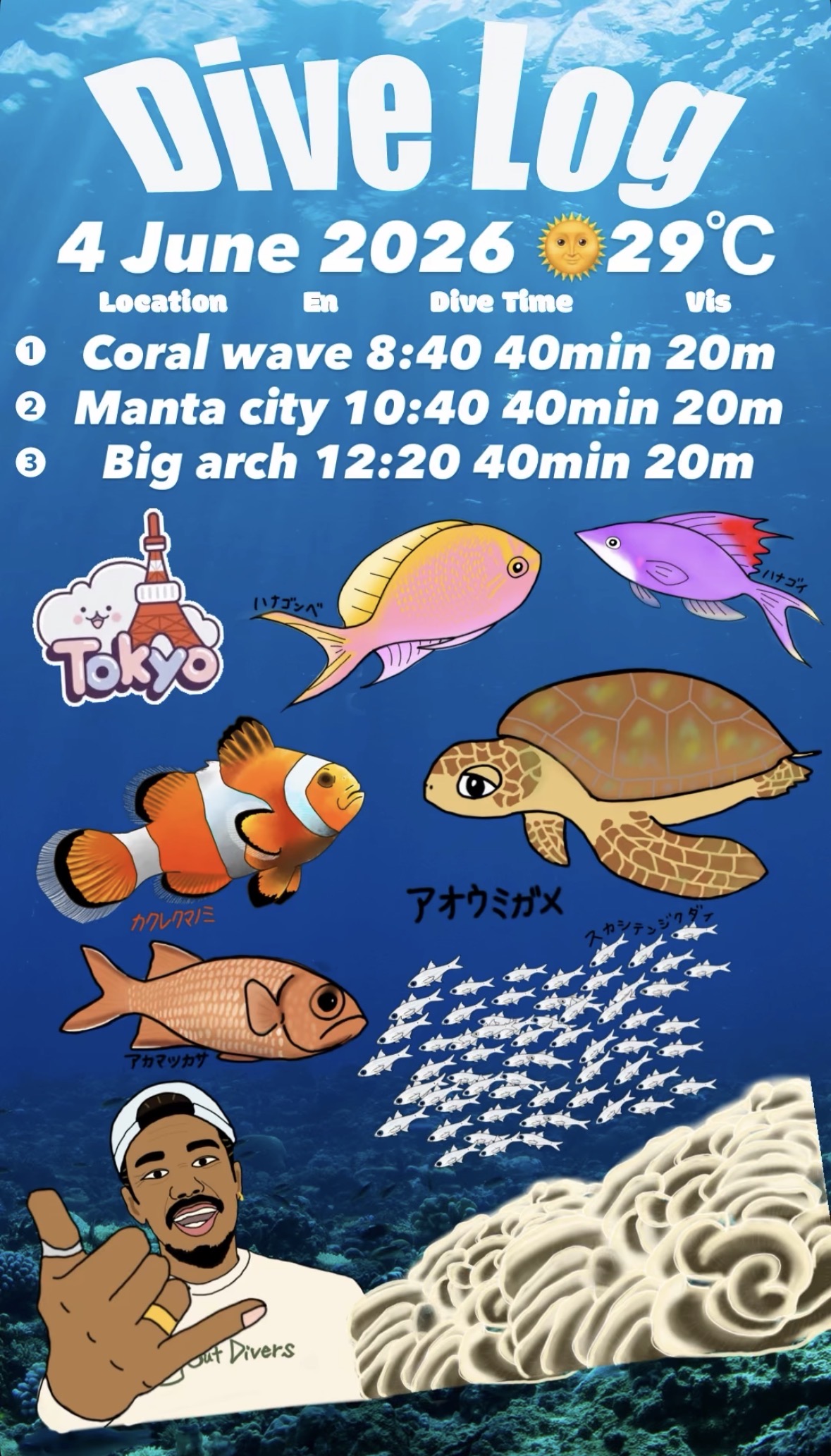4 June 2026 Fun Diving 🇯🇵