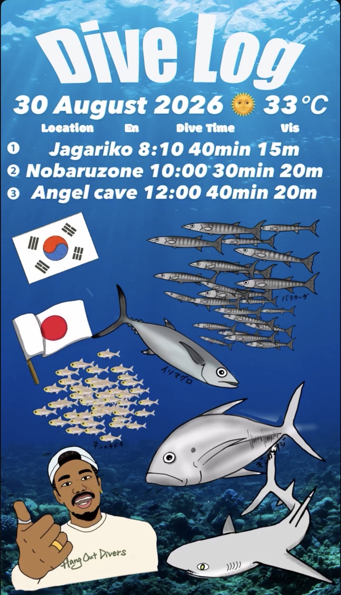 30 August 2026 Fun Diving 🇰🇷🇯🇵