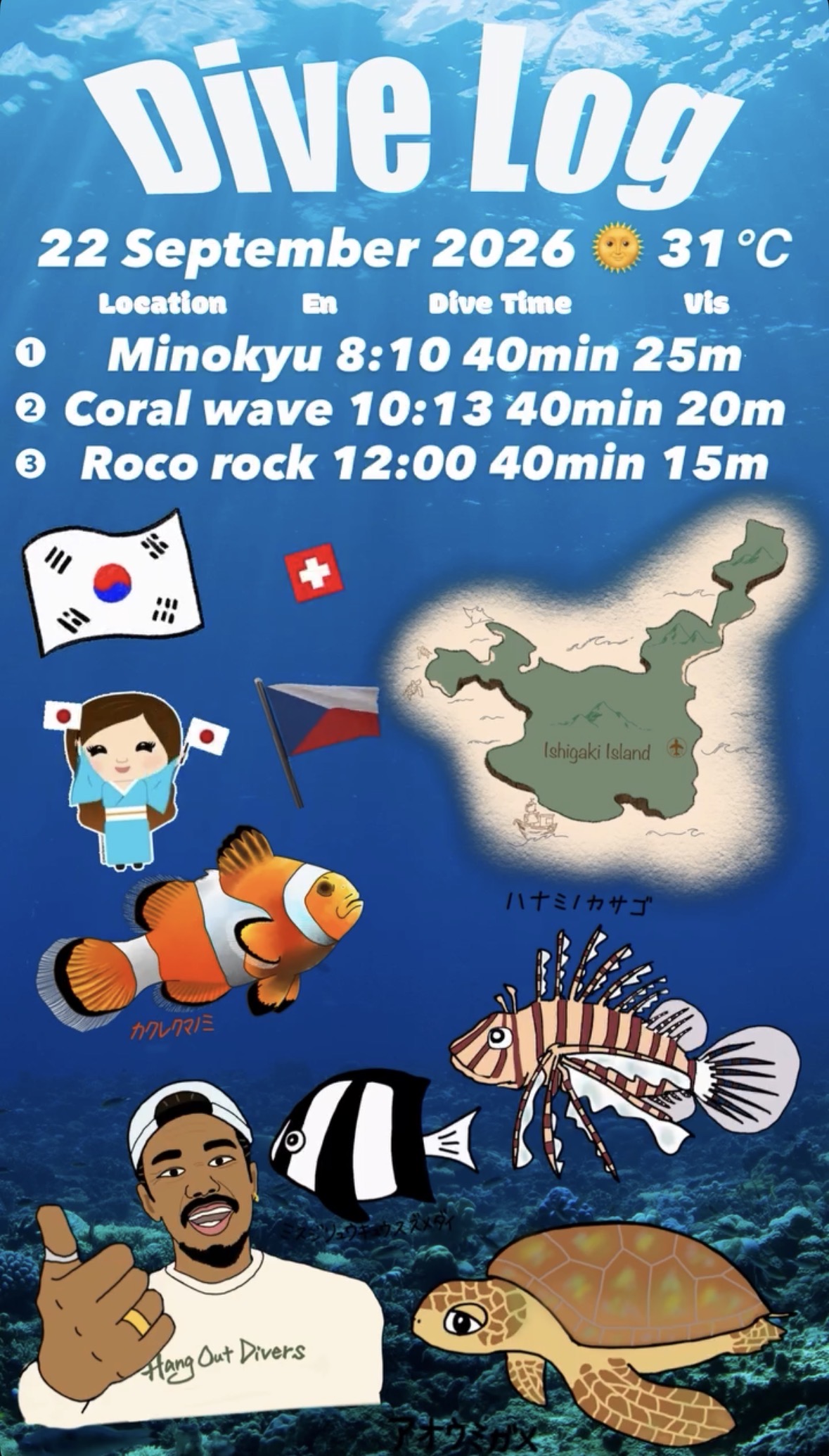 22 September 2026 Fun Diving 🇰🇷🇯🇵🇨🇭🇨🇿