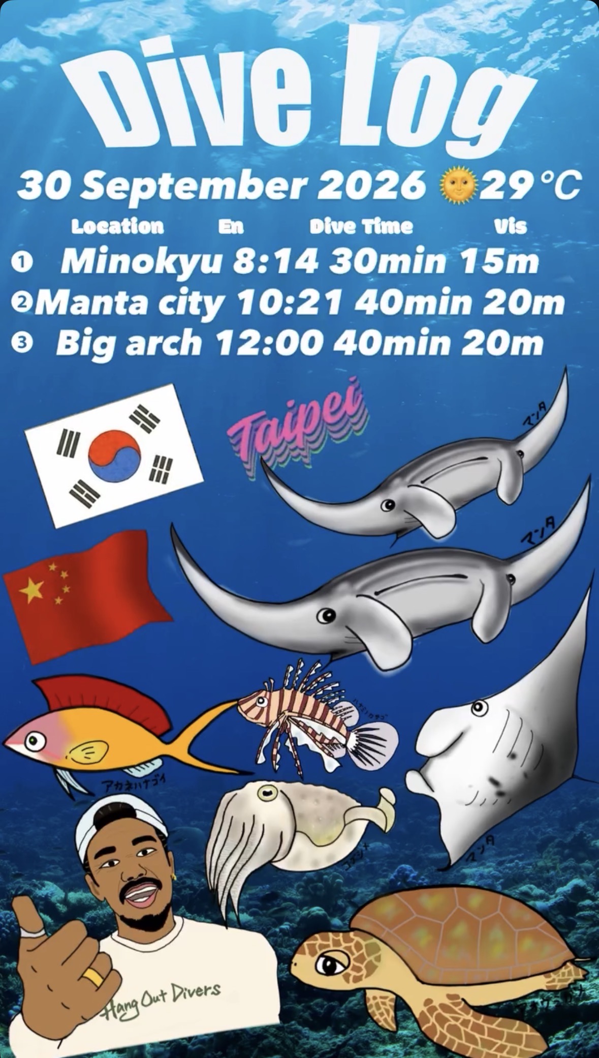 30 September 2026 Fun Diving 🇰🇷🇨🇳🇹🇼